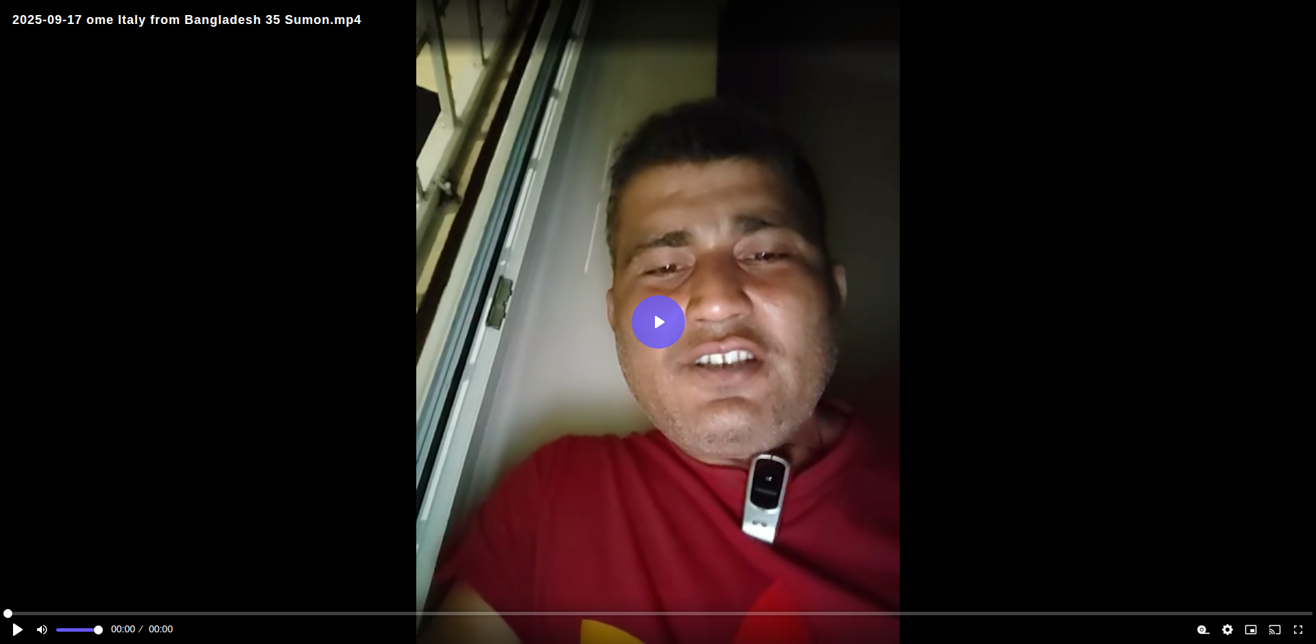 Thumbnail for Sumon, 35yo from Bangladesh in Italy