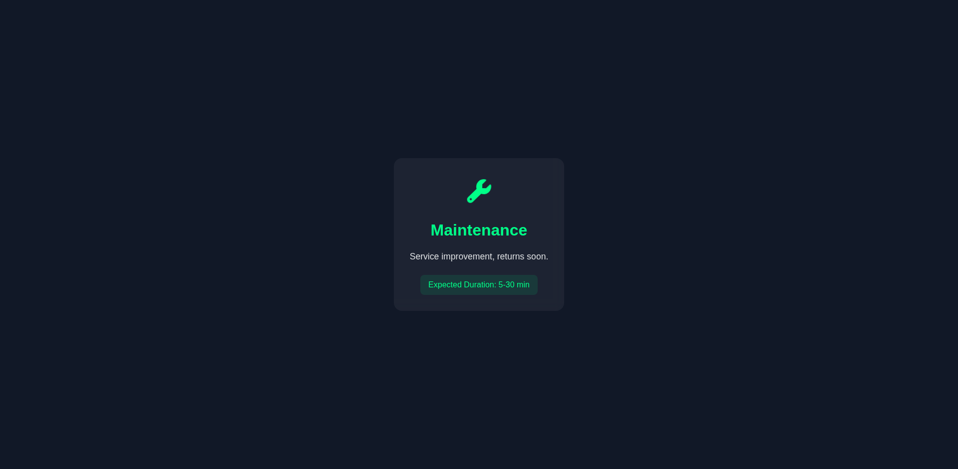 Thumbnail for Maintenance - GUpload