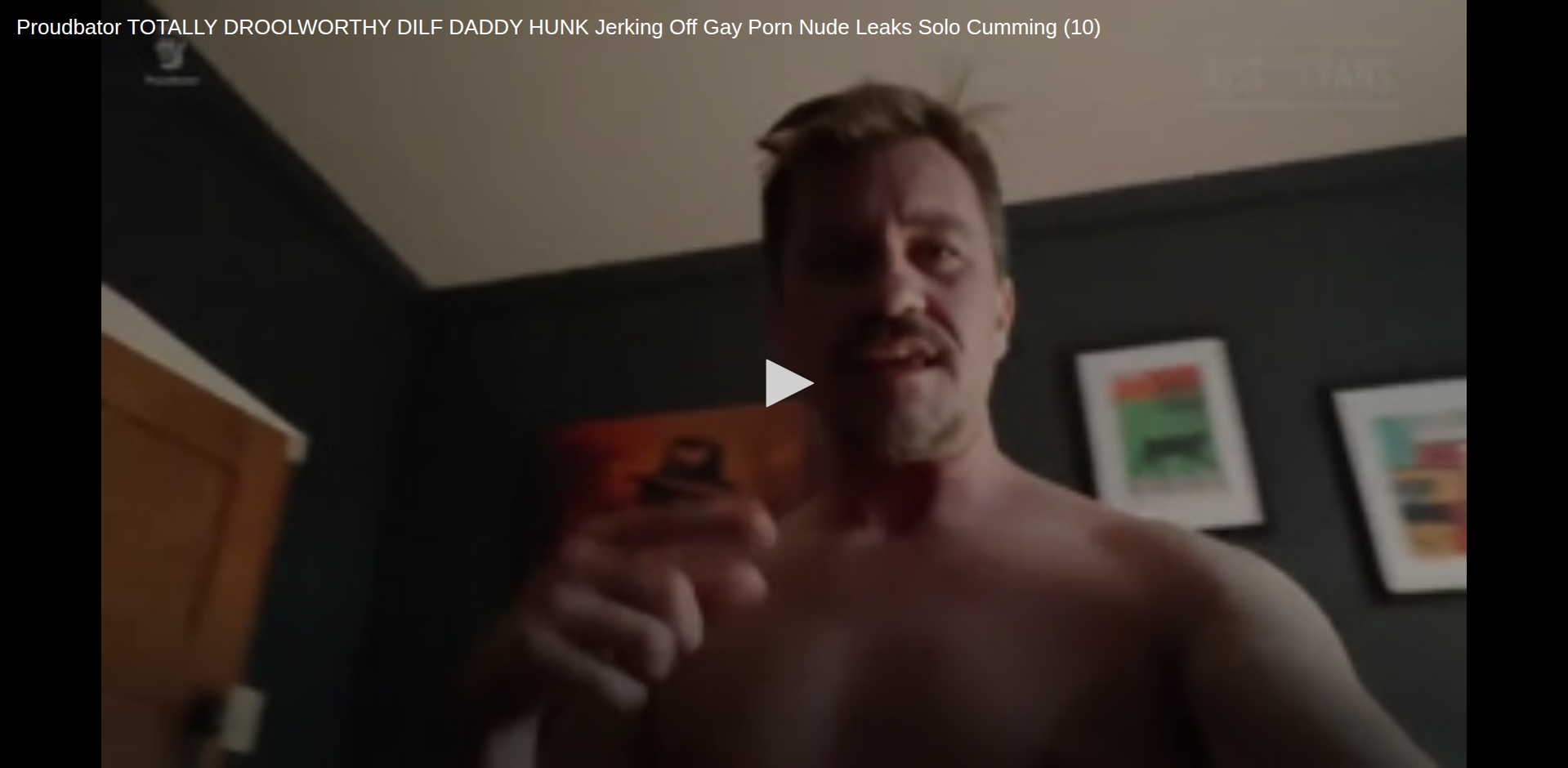 Thumbnail for Proudbator TOTALLY DROOLWORTHY DILF DADDY HUNK Jerking Off Gay Porn Nude...