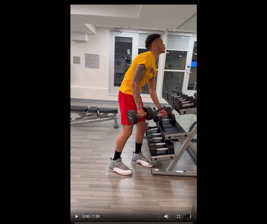 Thumbnail for "King @kanekobang works out with all dat meat out!!!! Filmed .." by...