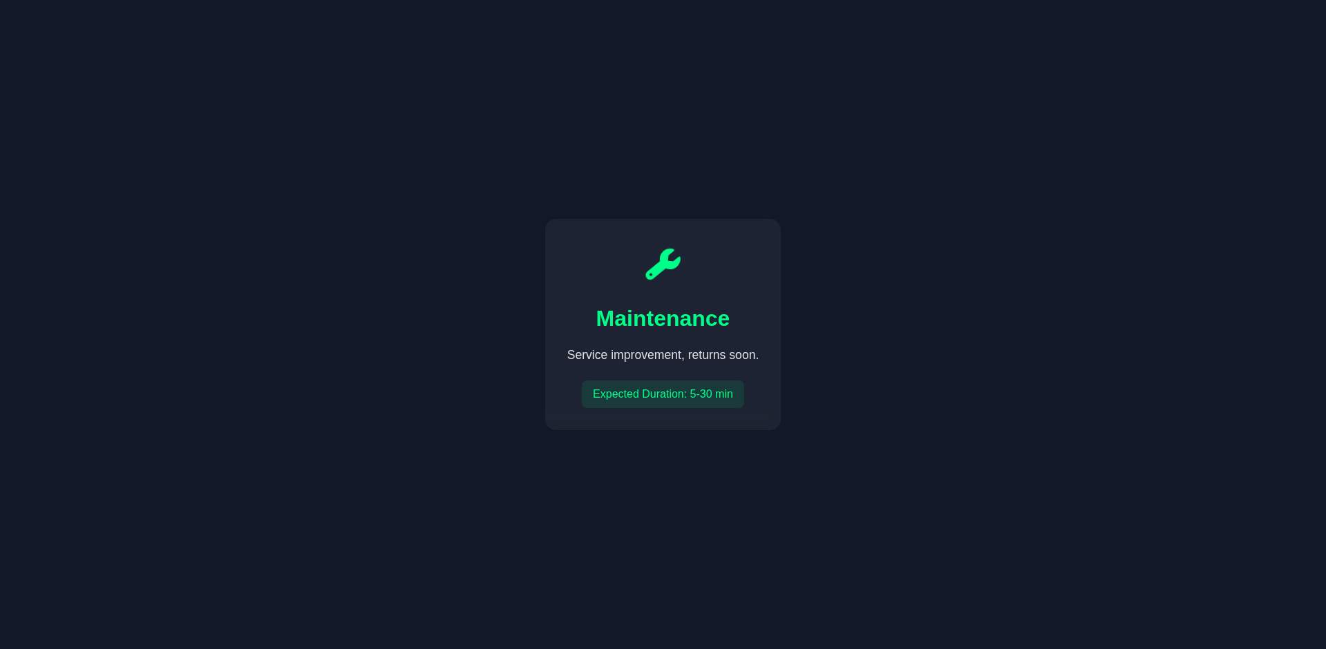 Thumbnail for Maintenance - GUpload
