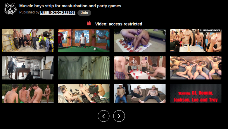 Thumbnail for Muscle boys strip for masturbation and party games