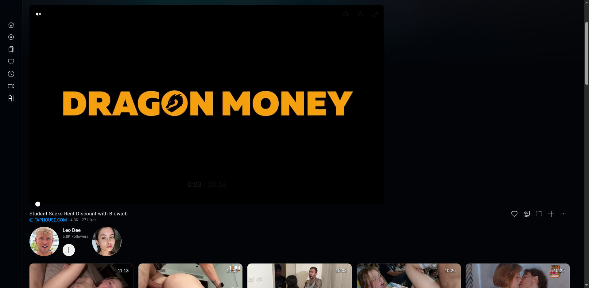 Thumbnail for Leo Dee | Student Seeks Rent Discount with Blowjob | Beeg