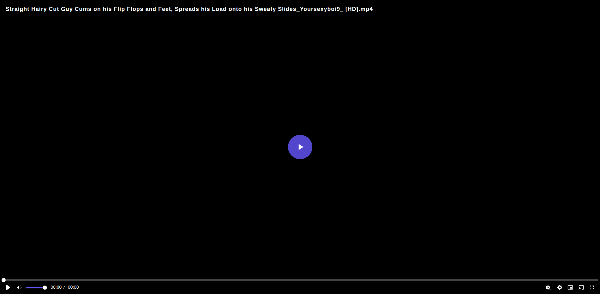Thumbnail for Straight Hairy Cut Guy Cums on his Flip Flops and Feet Spreads his Load onto...