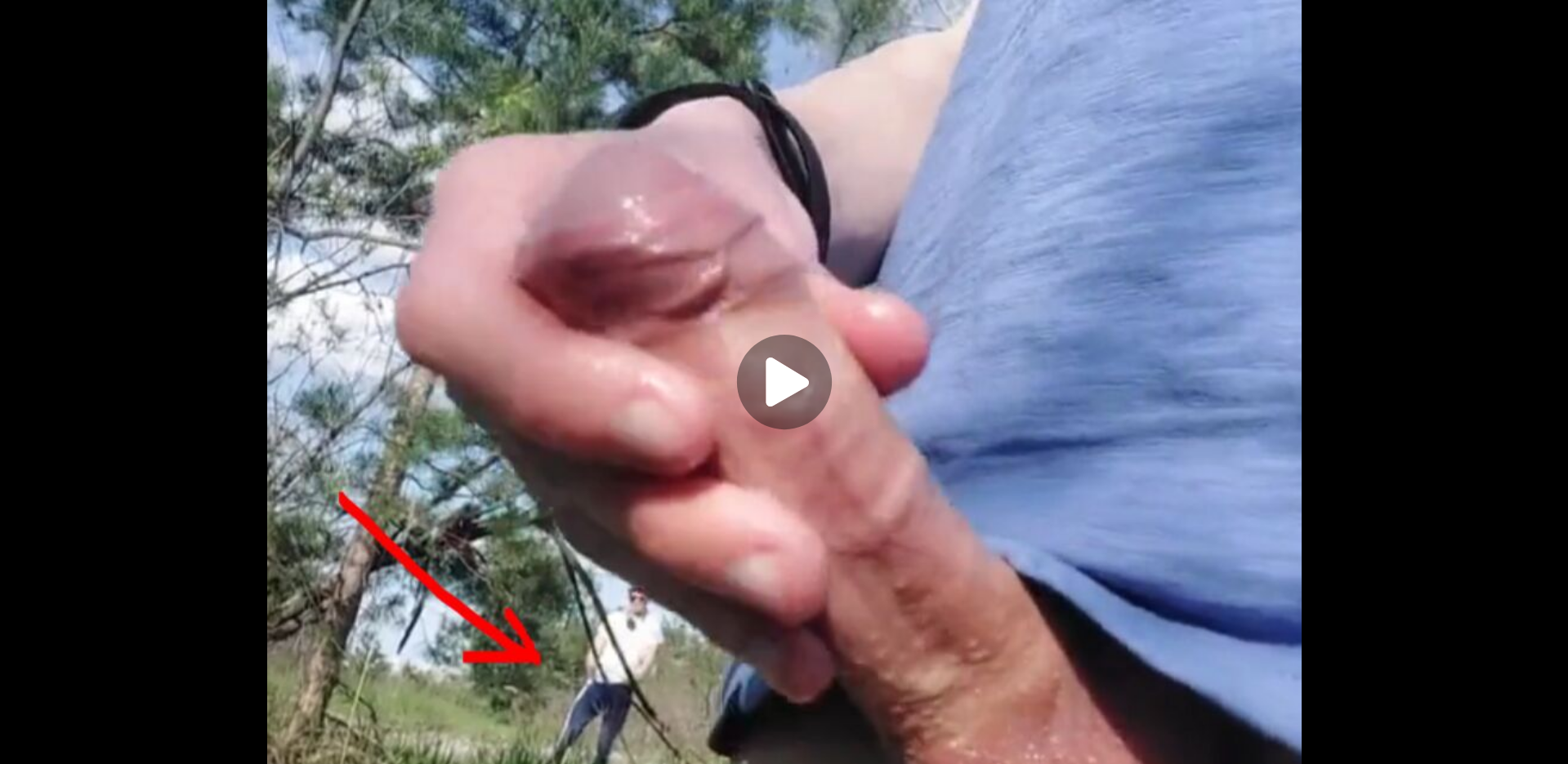 Thumbnail for Young Horny boy at the nature, He is watched by a stranger who joins him....