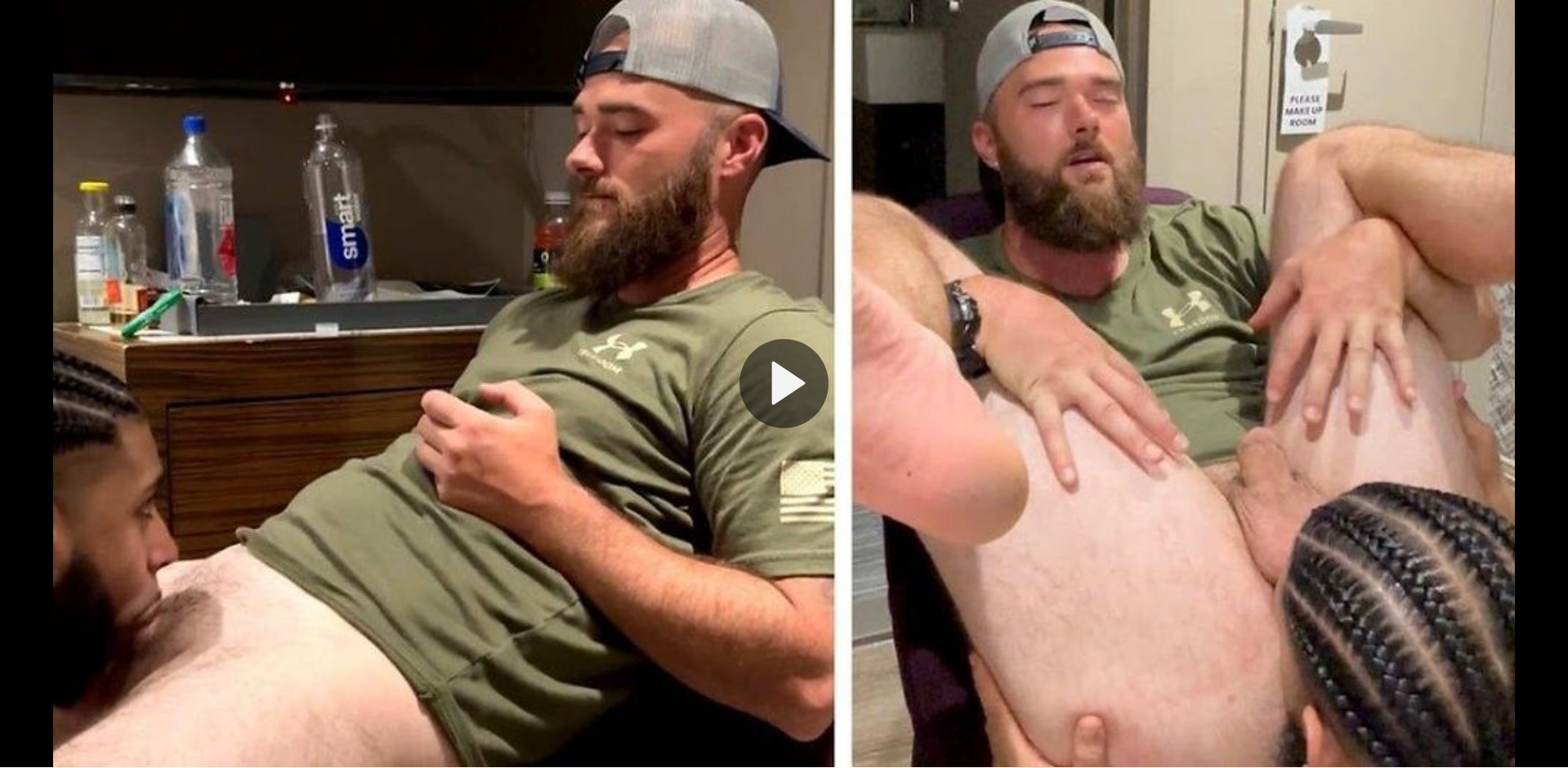 Thumbnail for Sexy Bearded Str8 experiences his first gay service