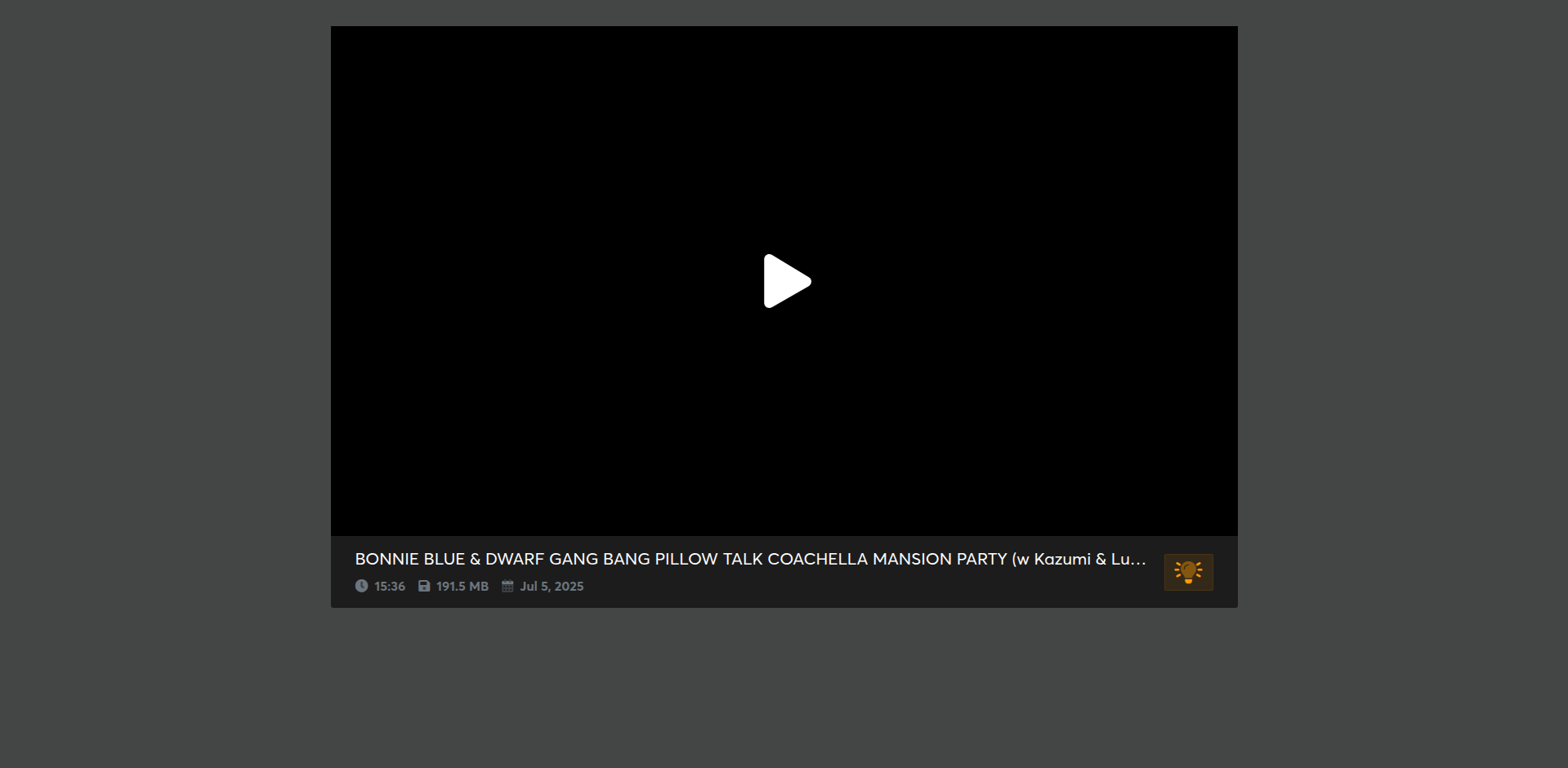 Thumbnail for BONNIE BLUE & DWARF GANG BANG PILLOW TALK COACHELLA MANSION PARTY (w Kazumi...
