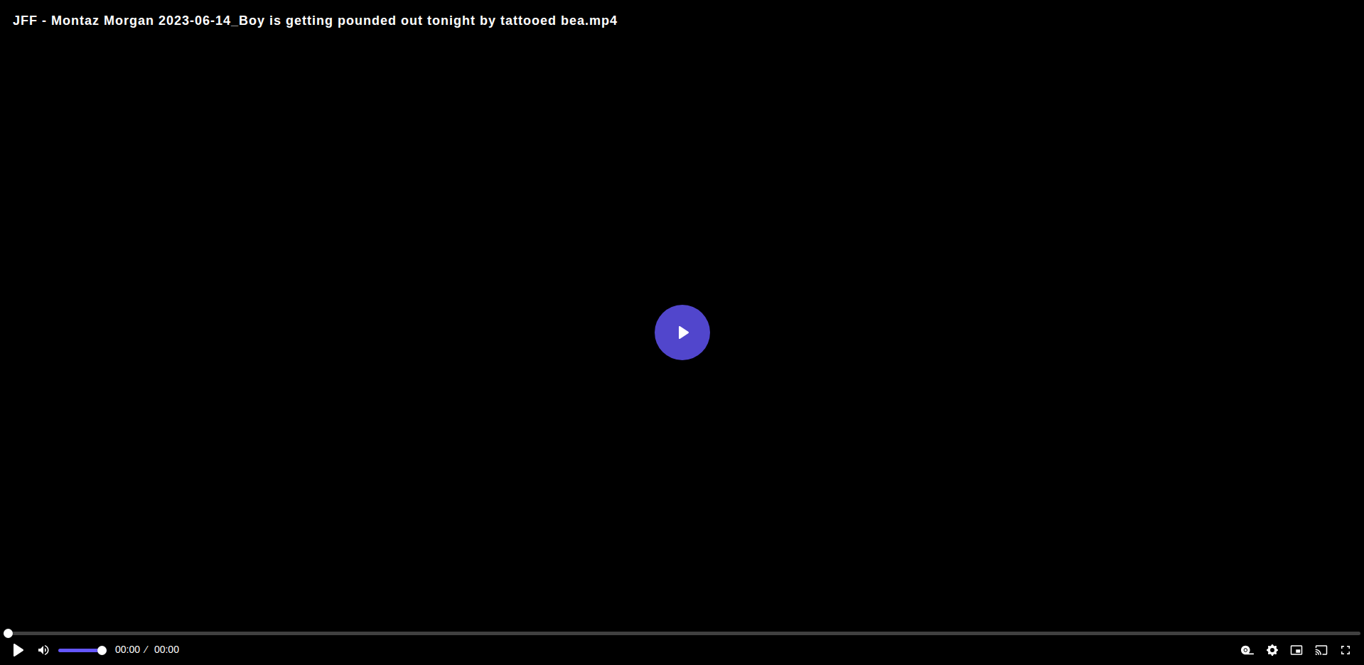 Thumbnail for JFF - Montaz Morgan 2023-06-14 Boy is getting pounded out tonight by...