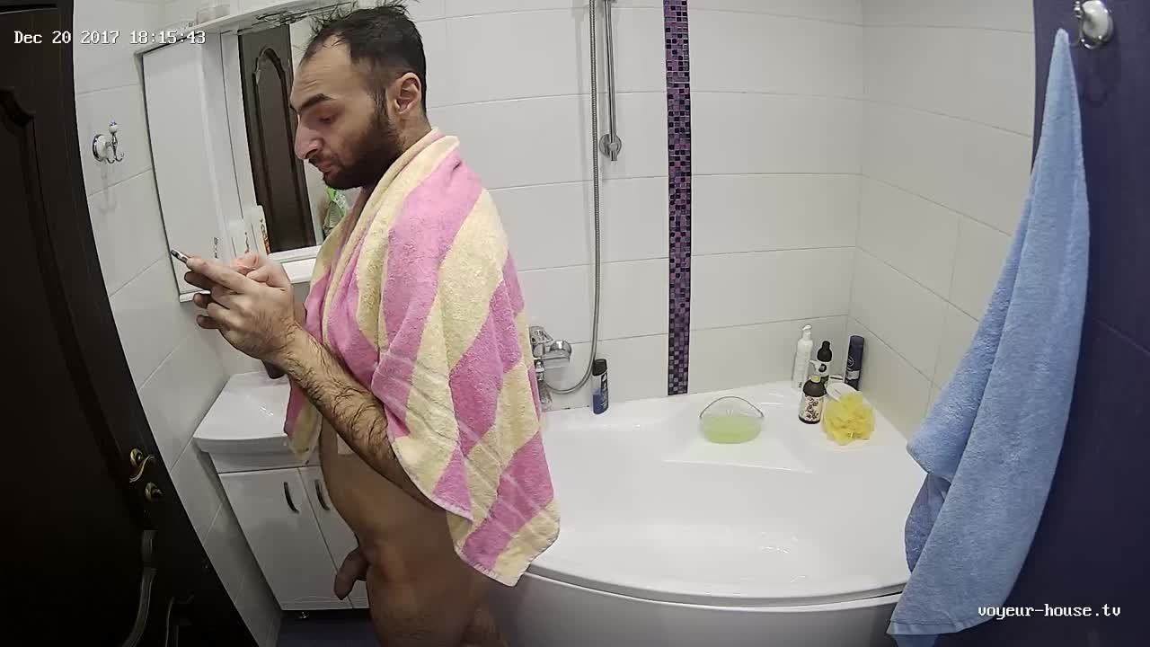 Thumbnail for Freddy bath dec 20 Gay with Grace and Jacob in Bedroom at Voyeur House